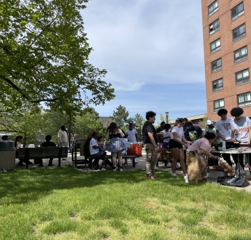 Photo of Students Participating in Hall Program